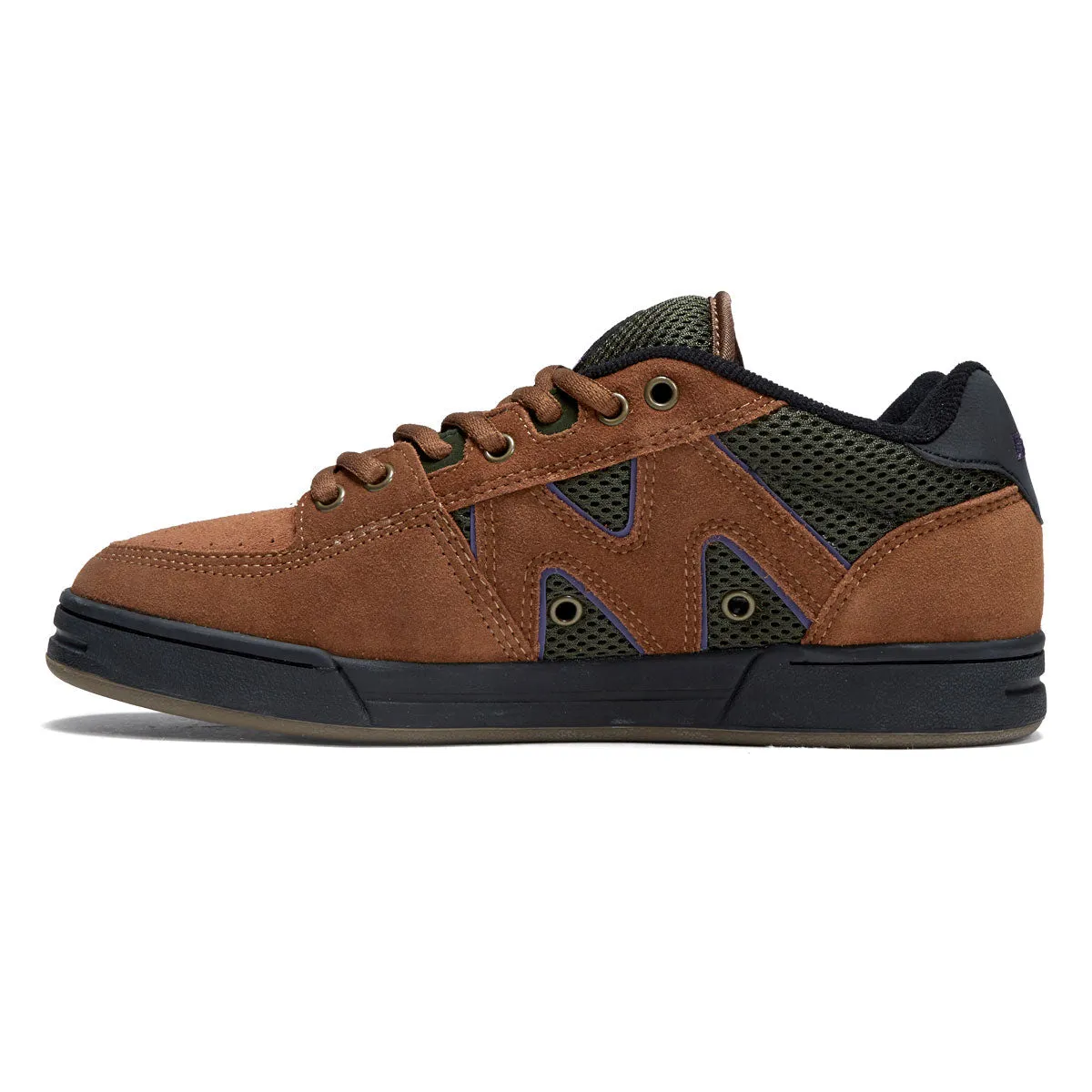 Reinforced heel Sturdy Build Emerica OG-1 Shoes - Brown/Green