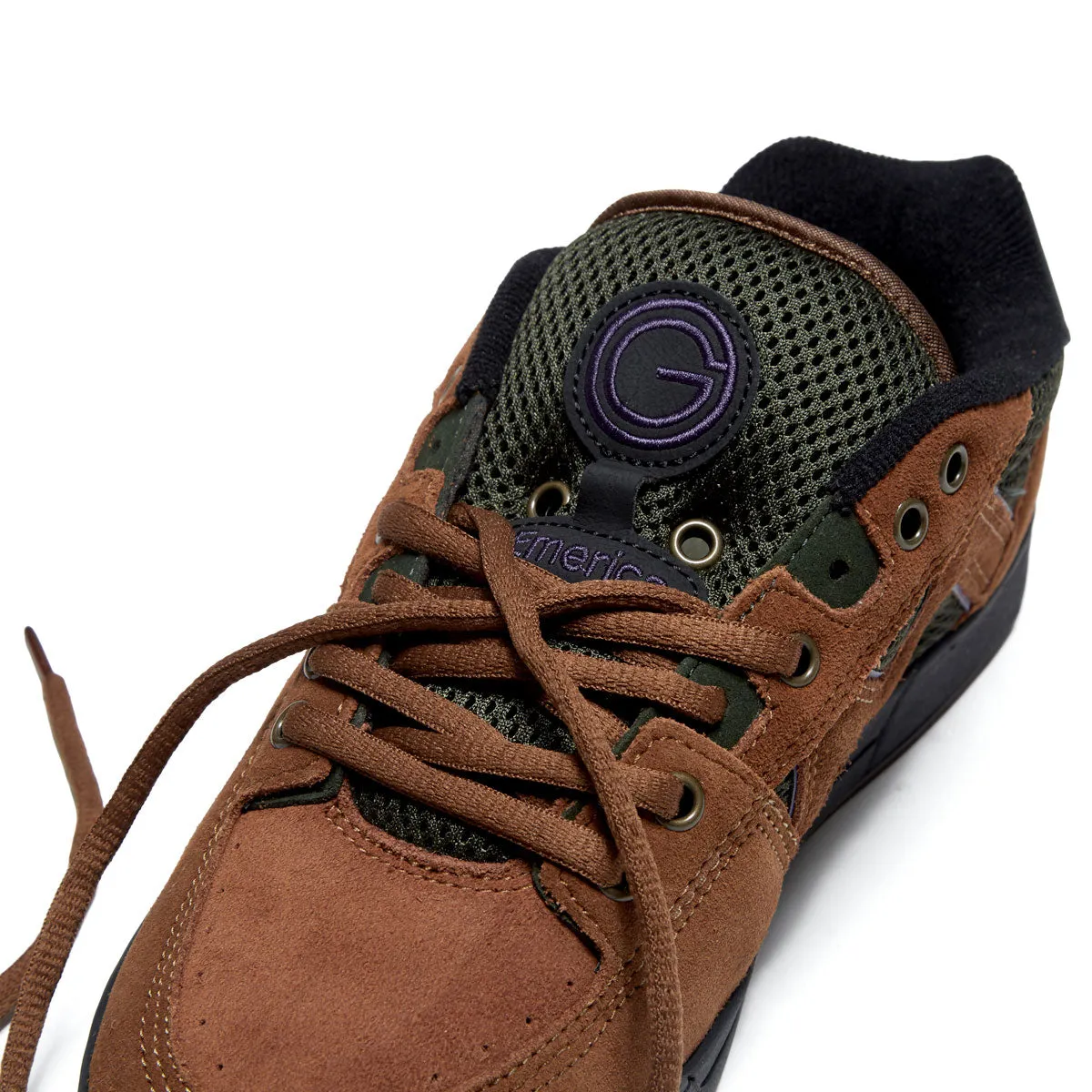 Emerica OG-1 Shoes - Brown/Green Breathable Footbed Free Motion