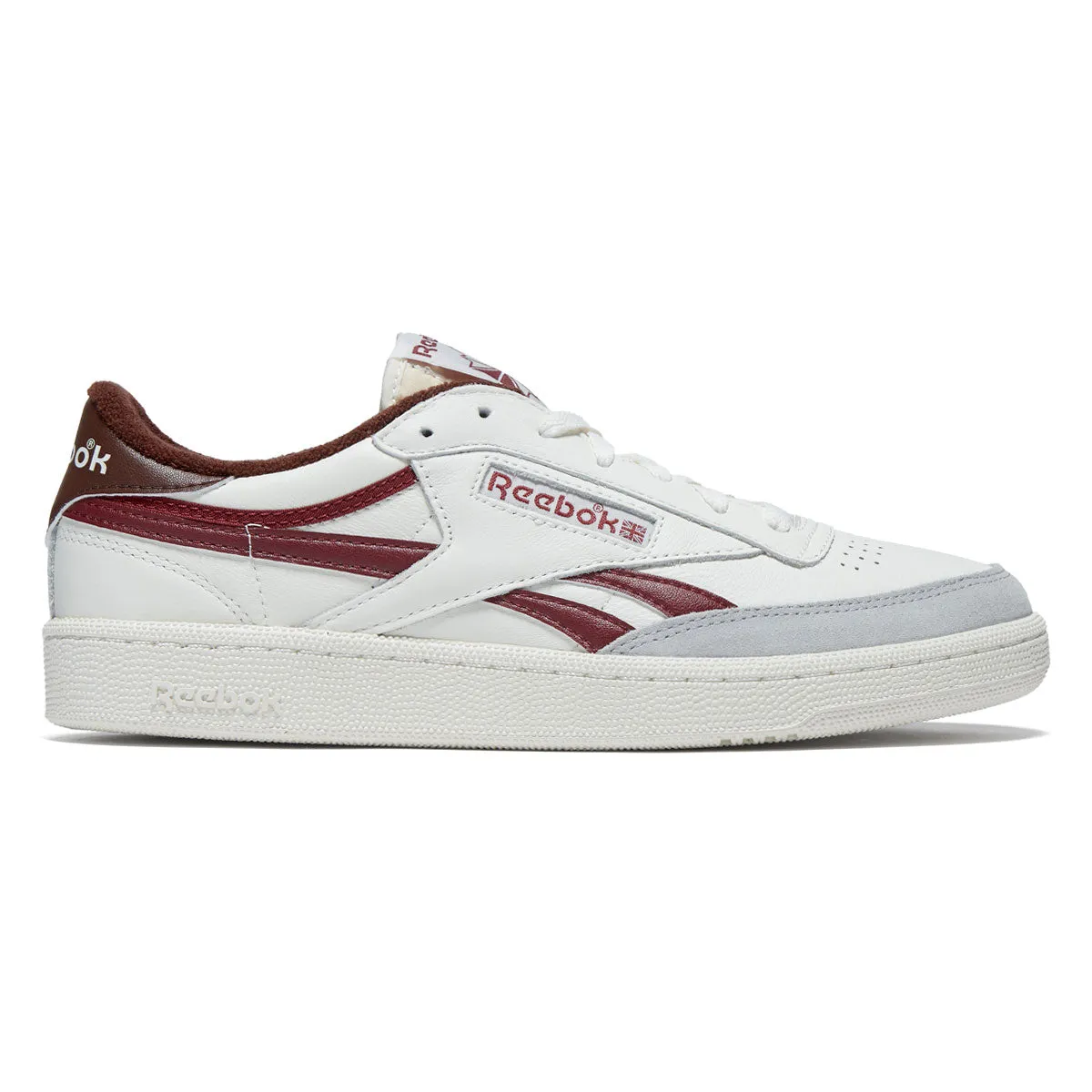Low   Top Stable Structure Reebok Club C Revenge Vintage Shoes - Chalk/Burgundy/Grey