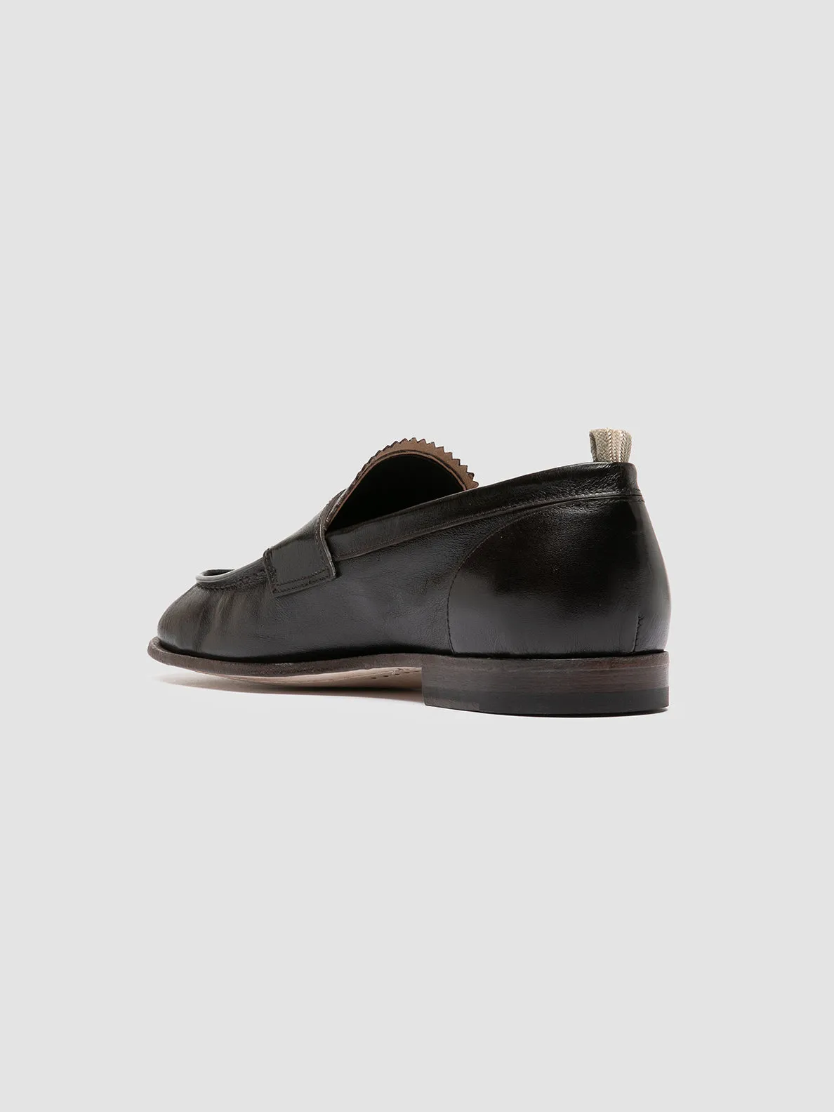 Step True Daily Errand SOLITUDE 001 - Brown Leather Penny Loafers