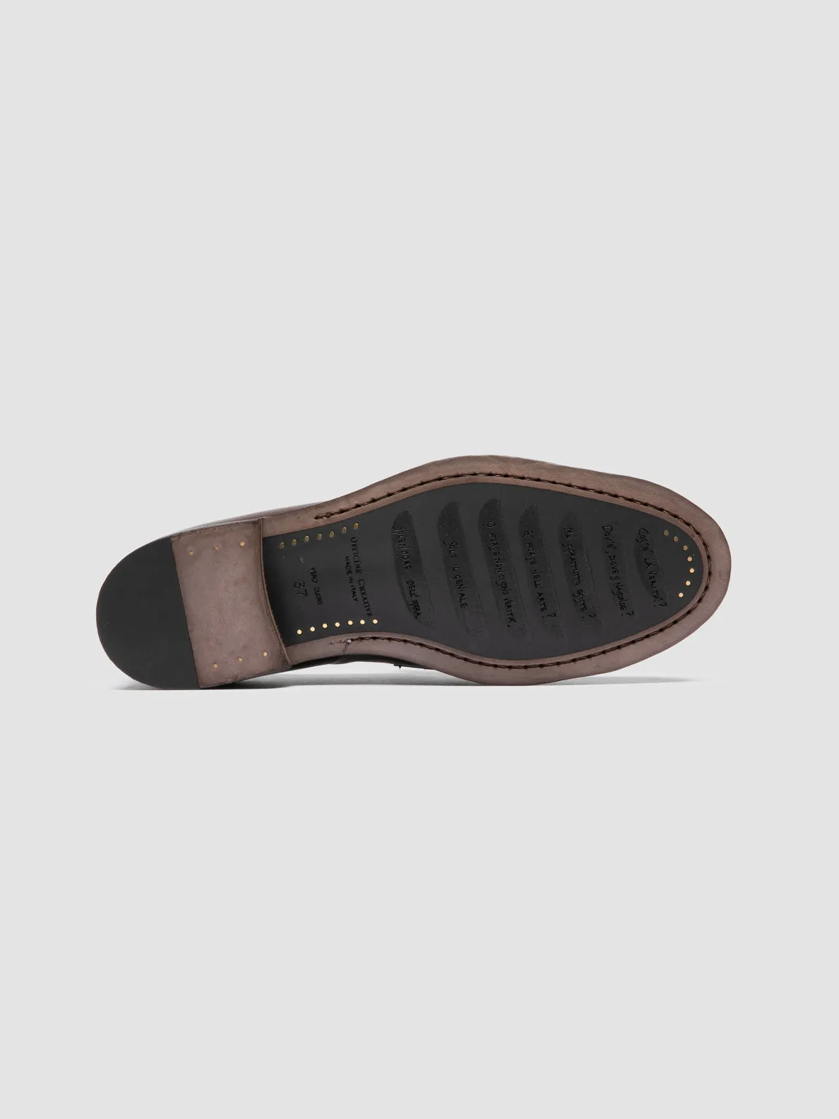 Market Walk Soft SOLITUDE 108 - Brown Leather Tassel Loafers