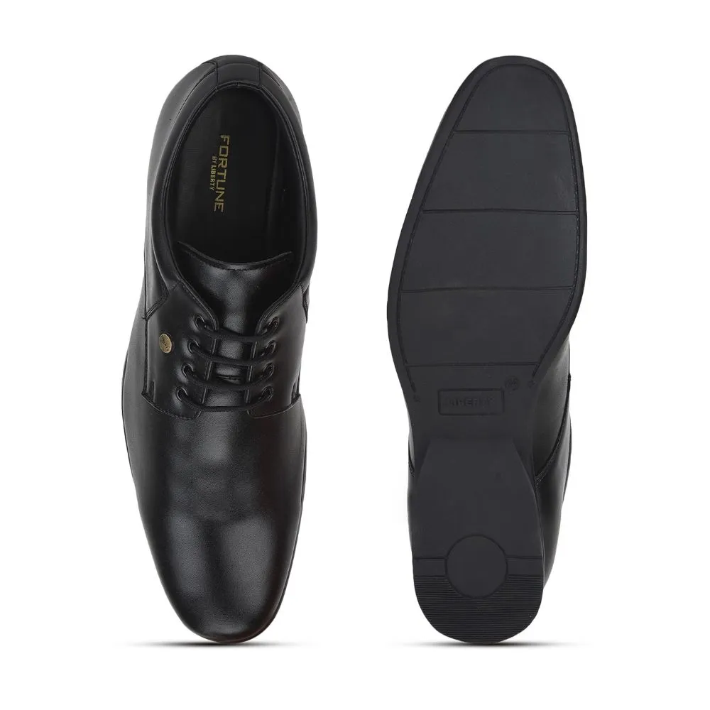Sophisticated Comfort Office Wear Fortune (Black) Formal Lace Up Shoes For Men Robert-2 By Liberty