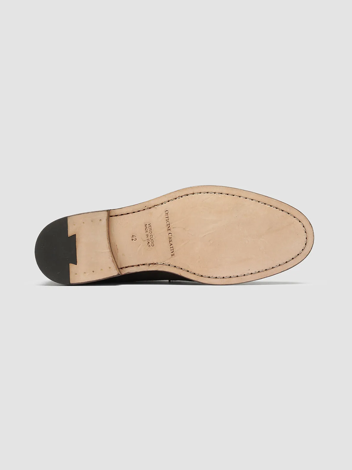 Genuine Leather True Hold OPERA 001 - Brown Suede Penny Loafers