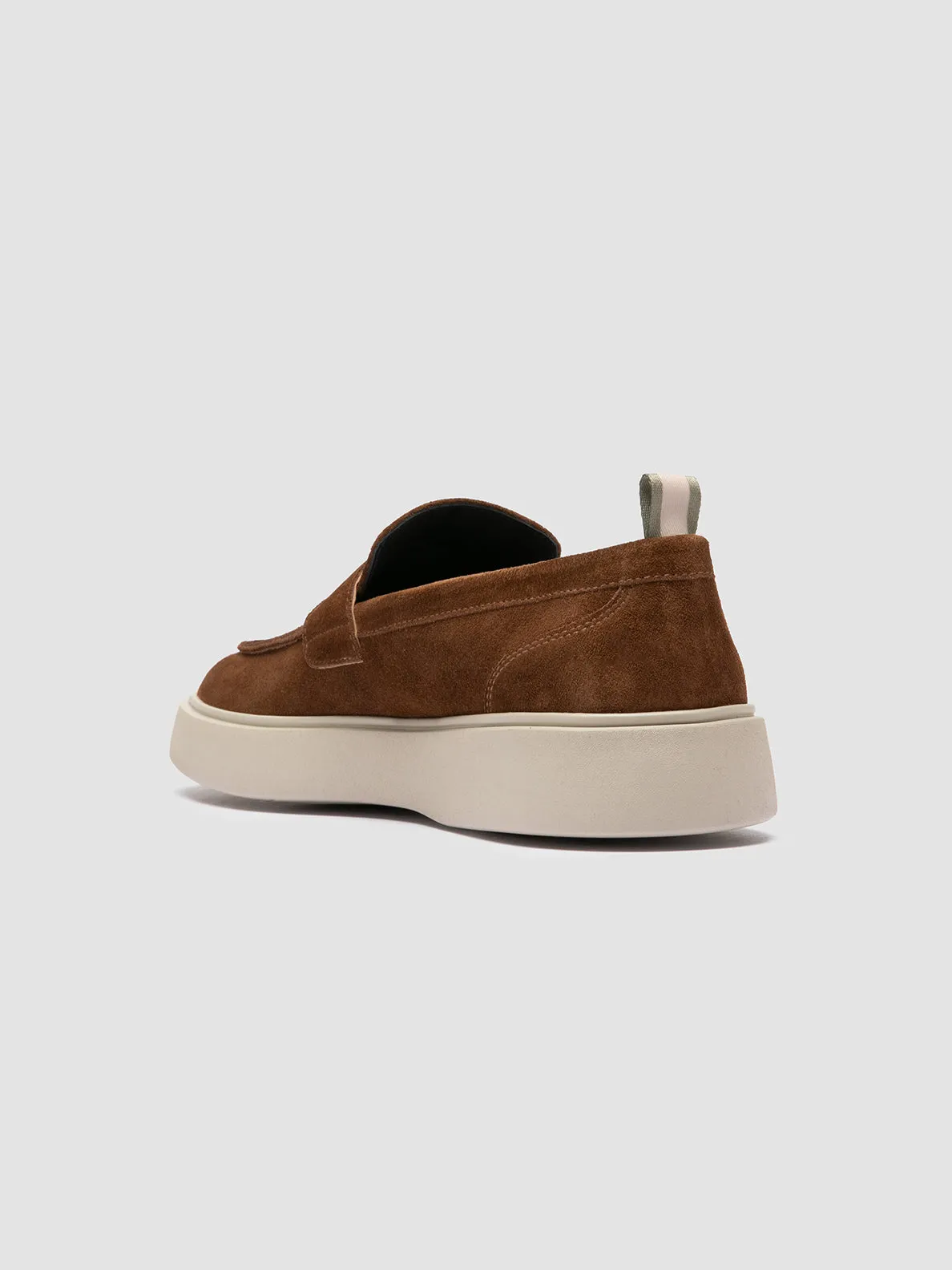 Fresh Flow Everyday Comfort Footwear FRAME 001 - Brown Suede Penny Loafers