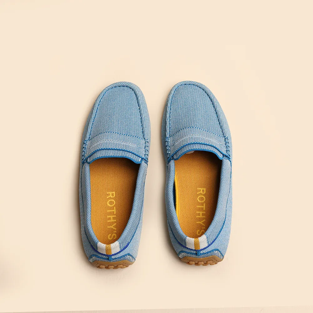 Rothy -  Men - The Driving Loafer - Blue Guard Lane Flexible