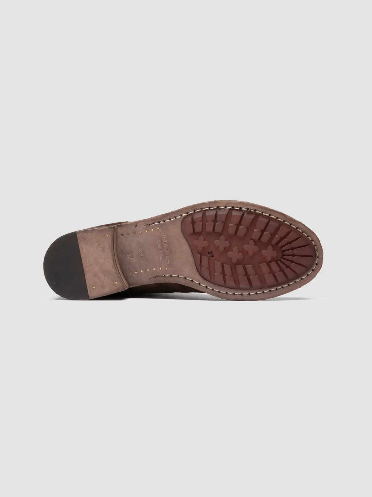 LISON 017 - Brown Suede Chelsea Boots Stable base