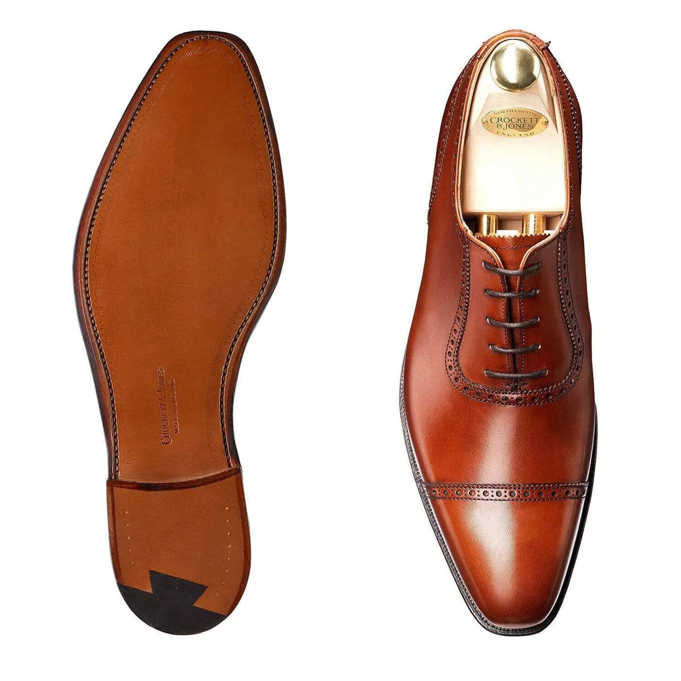 Westbourne Chestnut Burnished Calf Leather Finish