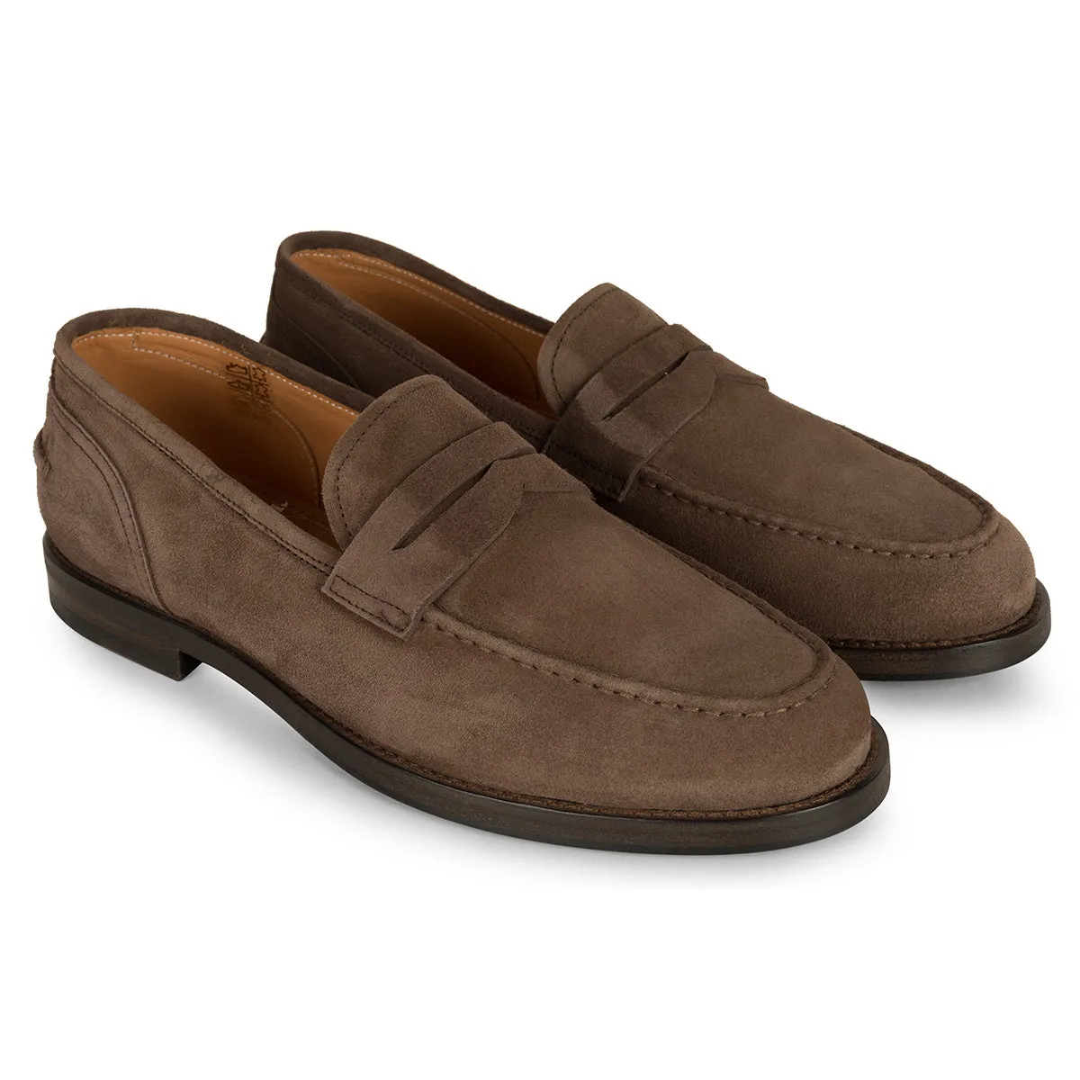 BRIAN 57020<br>Espresso Penny Loafer Minimalist Style Cool Path