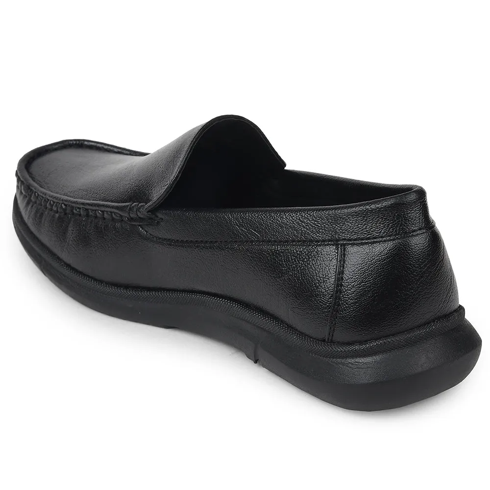 Healers Black Formal Loafers For Mens VSL-3 By Liberty Step Hold