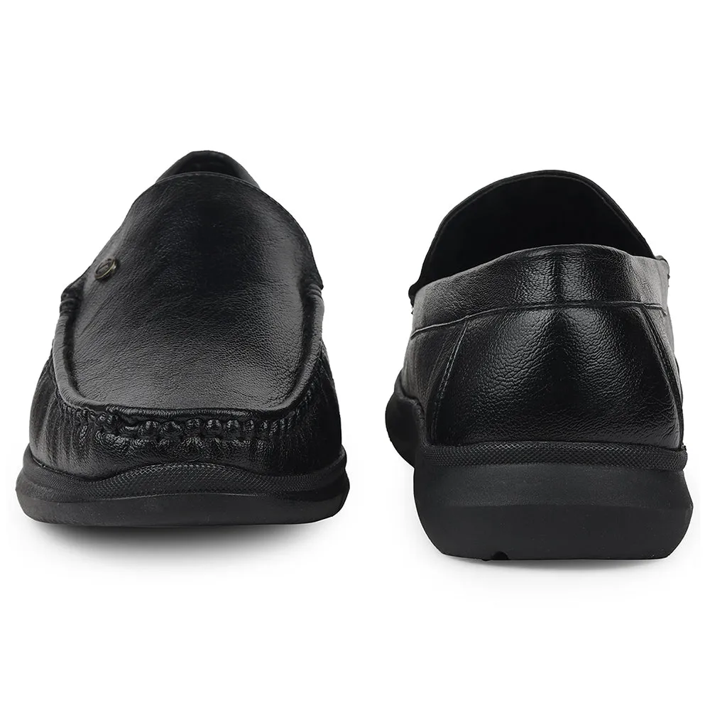 Healers Black Formal Loafers For Mens VSL-3 By Liberty Practical Design