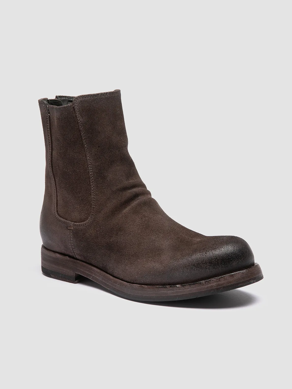 Anytime Go BULLA DD 304 - Taupe Suede Zipped Boots