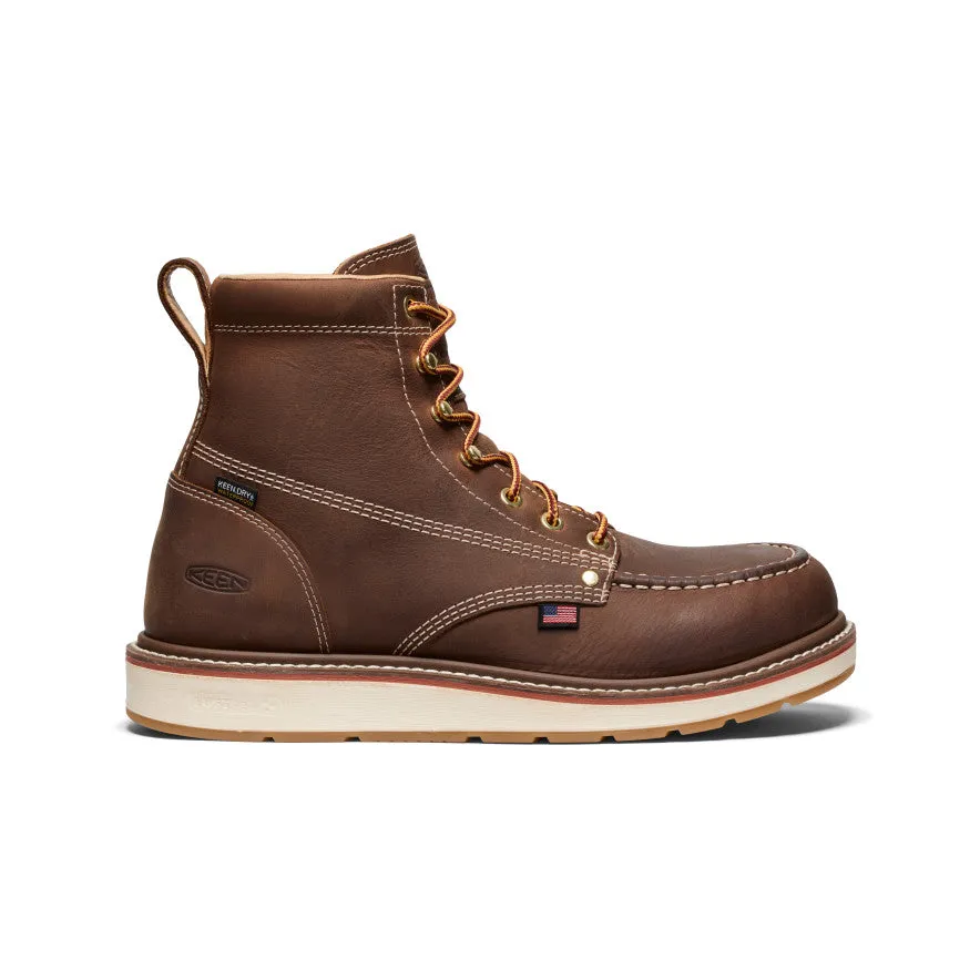 Heavy Impact Support Hiker Ready Men's Liberty 6" Waterproof Boot (Carbon Toe)  |  Chestnut/Gum