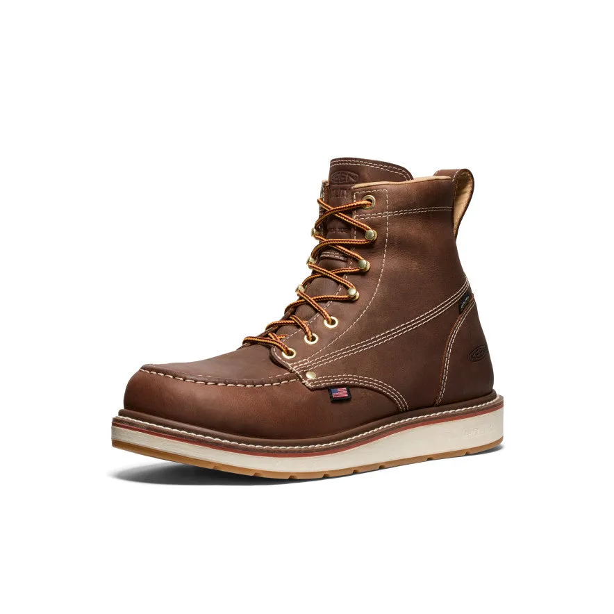 Base Support Men's Liberty 6" Waterproof Boot (Carbon Toe)  |  Chestnut/Gum