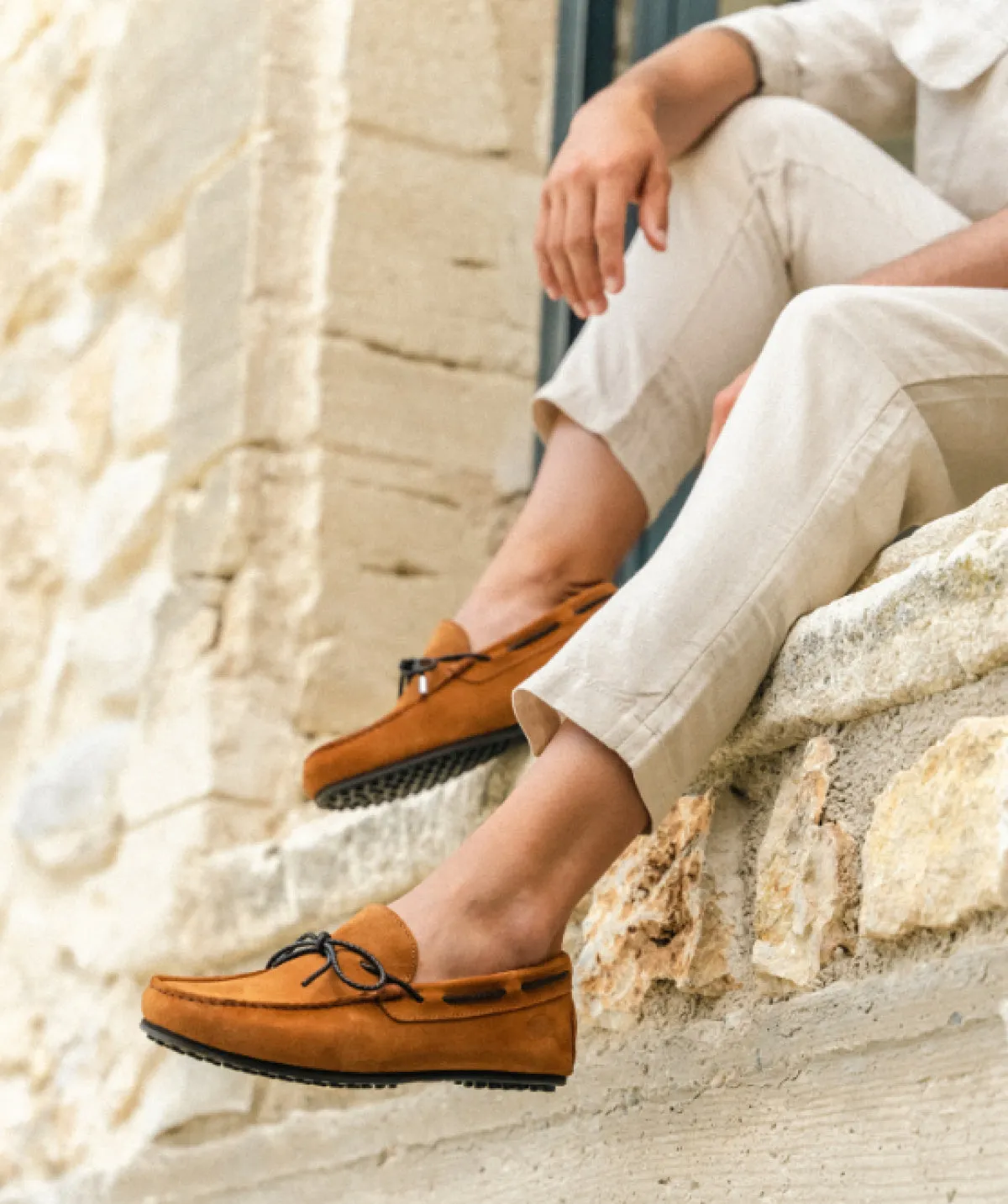 Mocassin CANCUN Daim Tabac Soft Neutral