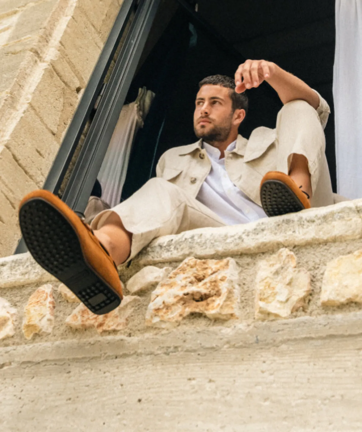 Airport Easy Mocassin CANCUN Daim Tabac