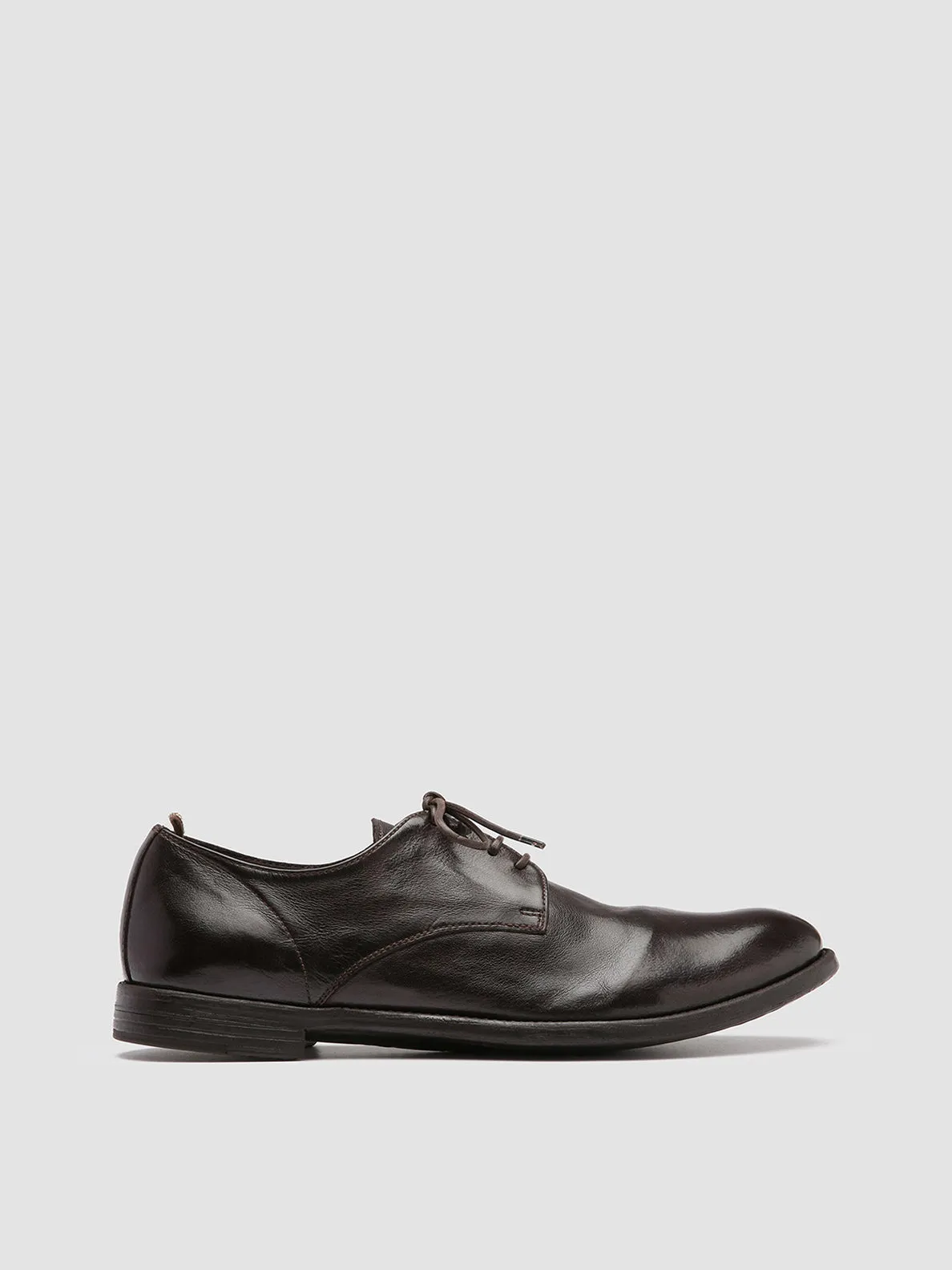 ARC 515 - Brown Leather Derby Shoes All-Season Comfort Timeless Work Fit