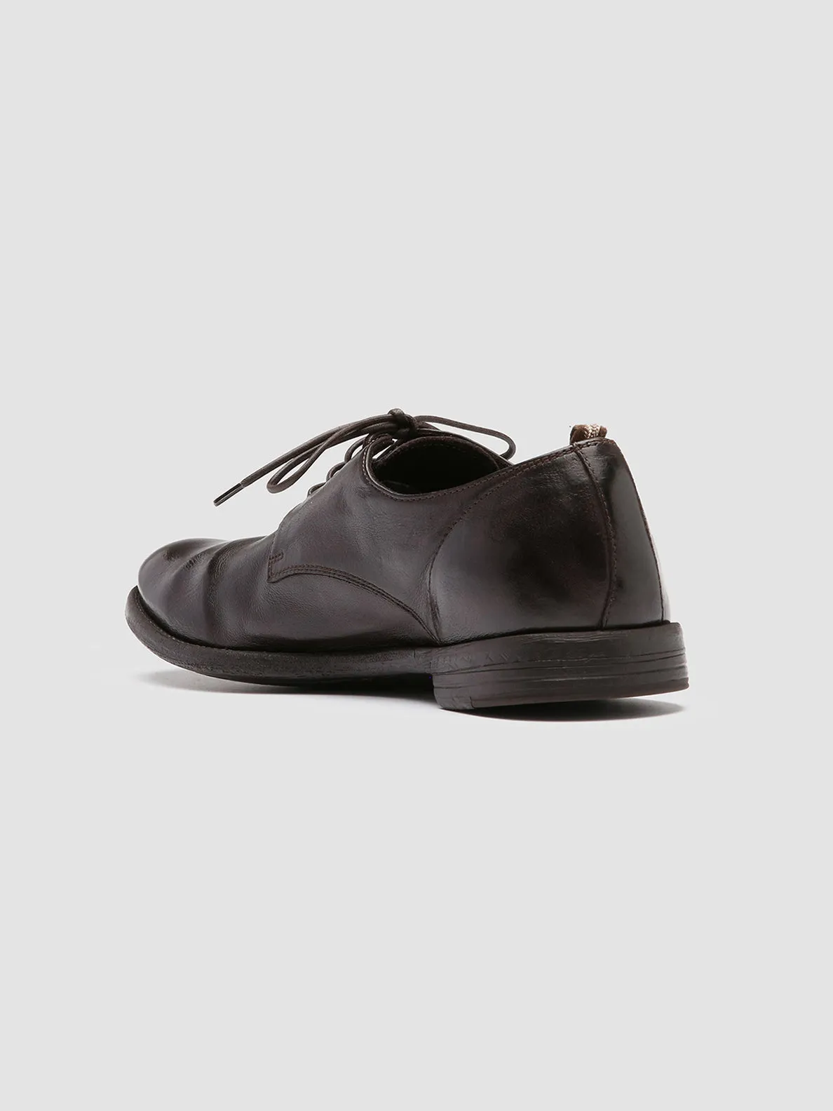 Stylish Everyday Leather Design ARC 515 - Brown Leather Derby Shoes