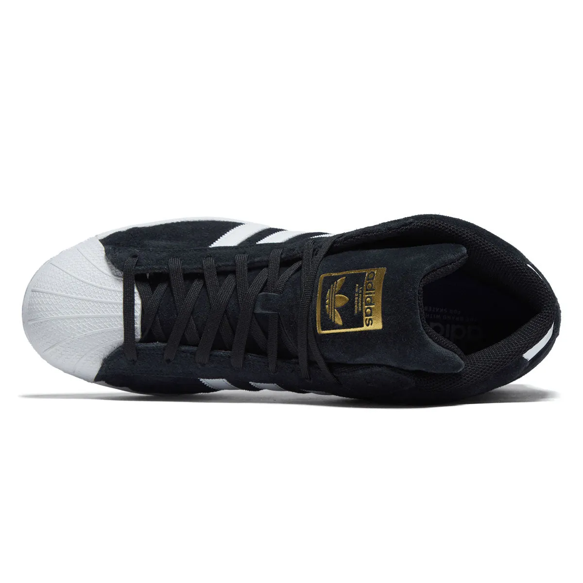 Easy Step Adidas Pro Model ADV Shoes - Core Black/Ftwr White/Gold Metallic