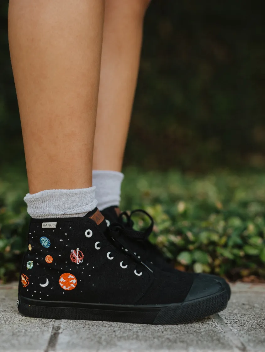 Orange Pop Fitness Ready Universe High Top