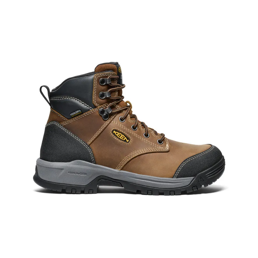 Soft Rugged Outsole Men's Evanston 6" Waterproof Boot (Soft Toe)  |  Bison/Black