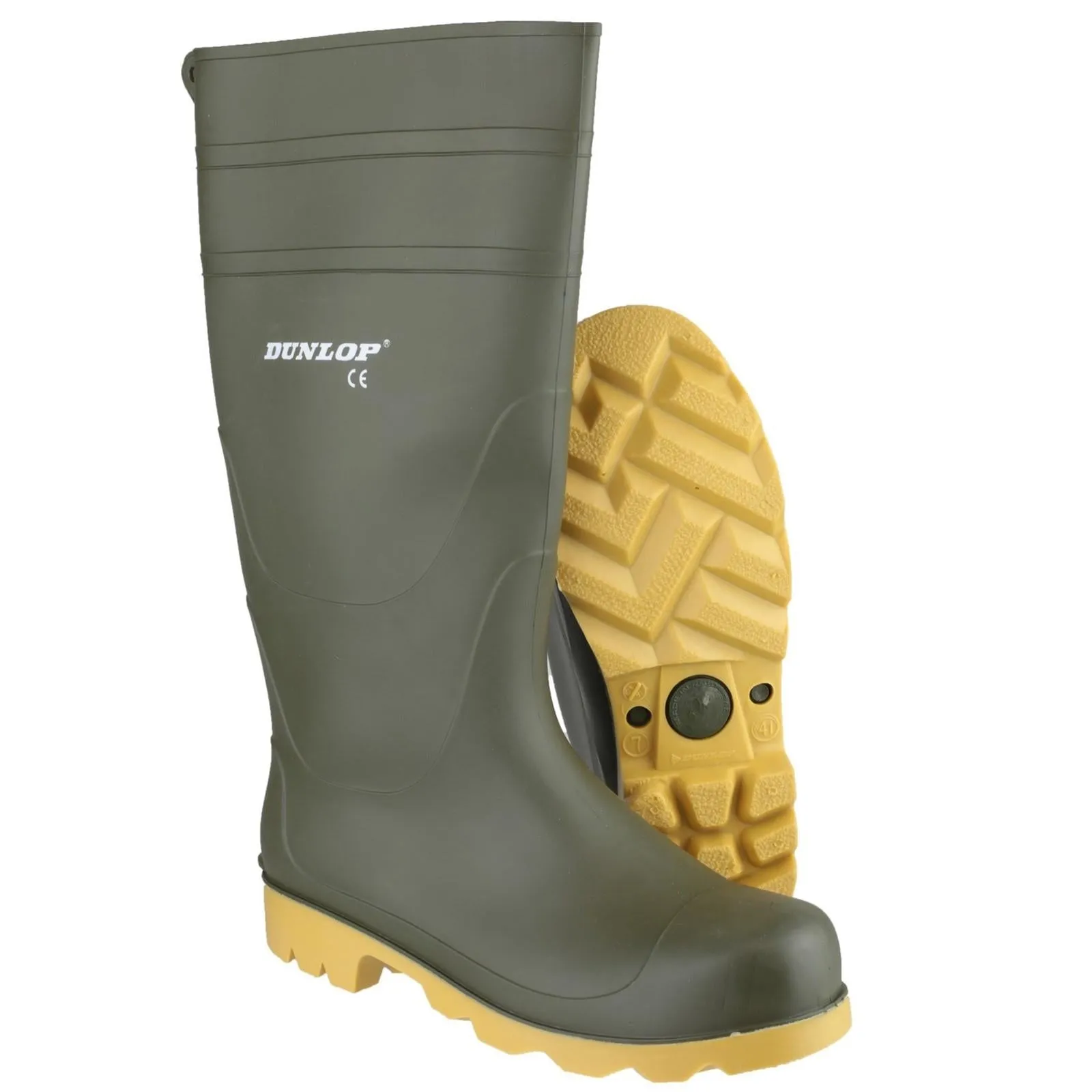Chilly Walk Ready Dunlop Mens Universal Wellington Green