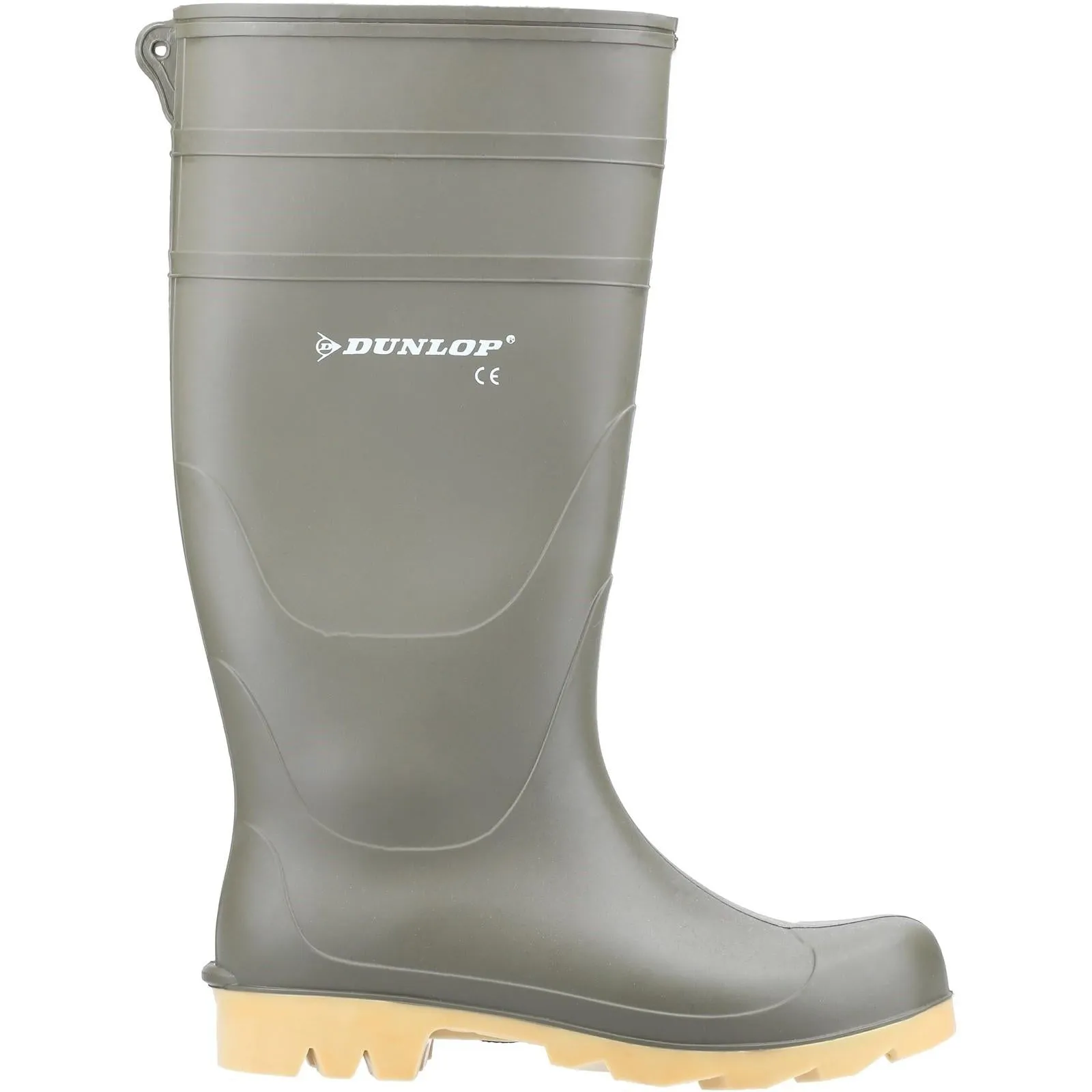 Dunlop Mens Universal Wellington Green Heel Support Quick Movement Boots