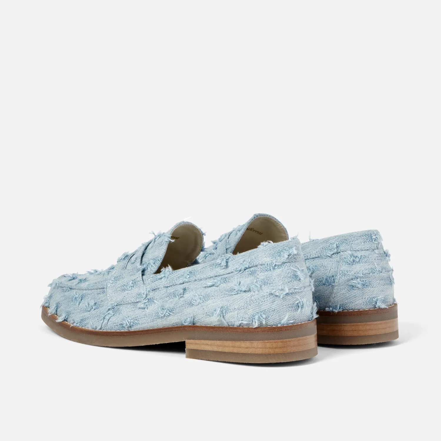 Summer Base Wilde Blue Punched Denim Penny Loafer - Men's