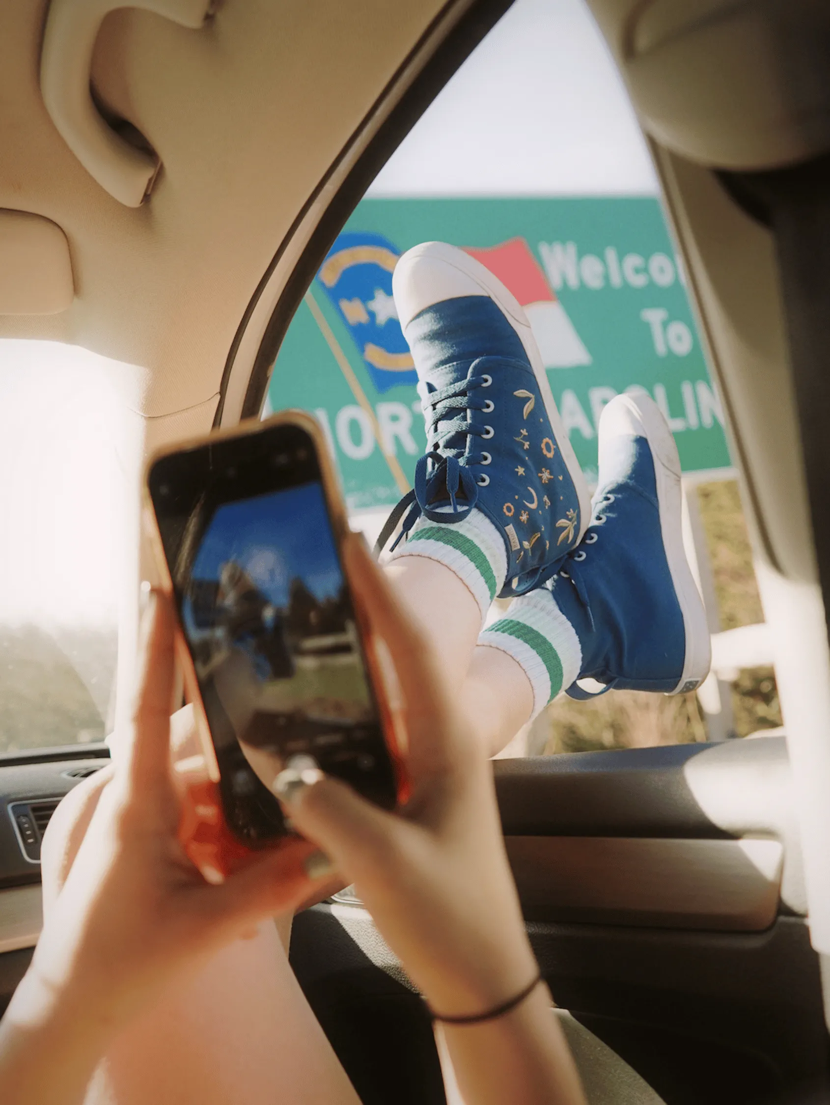 Elastic Lacing Moonlit Meadow High Top