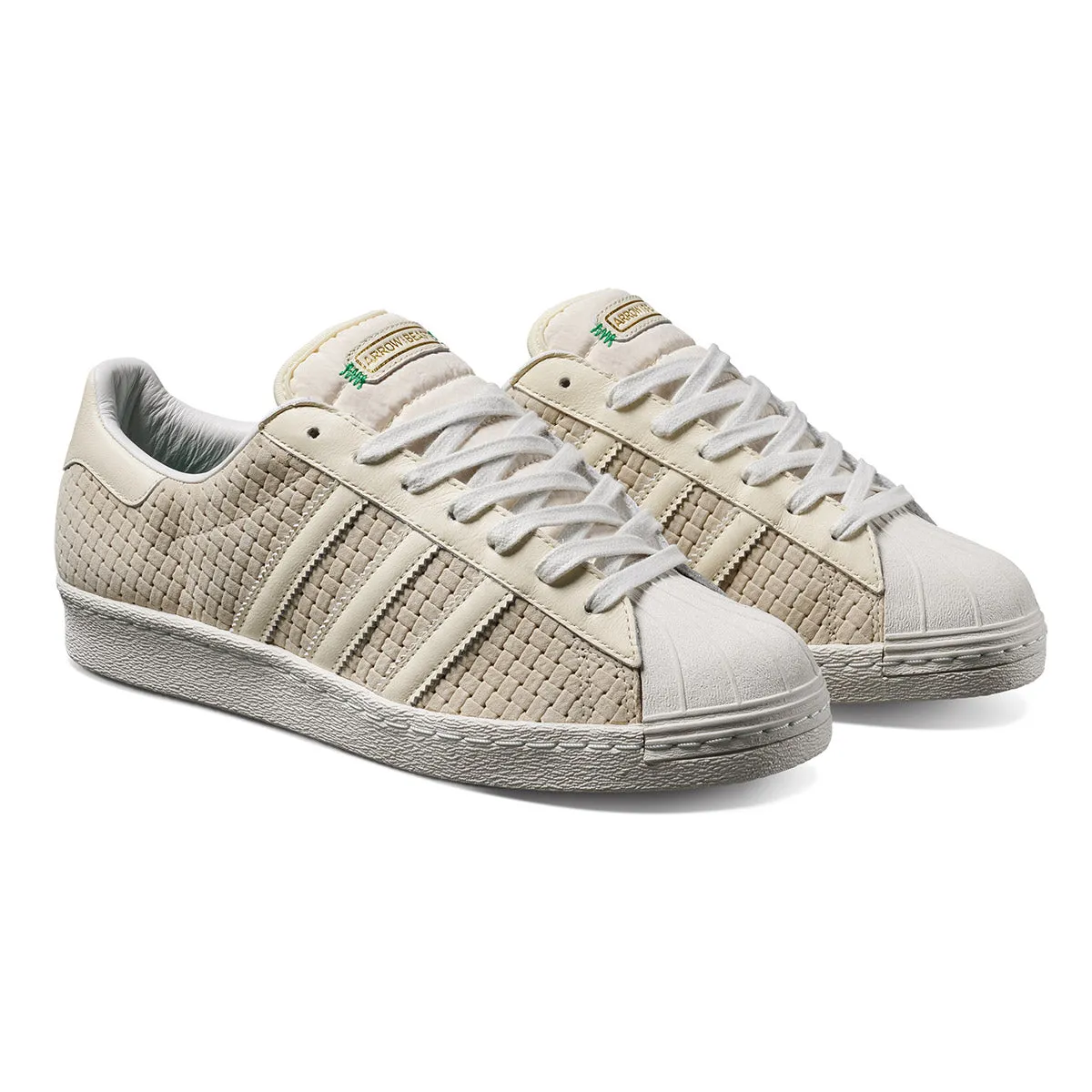 Ultimate Comfort Breathable Comfort Adidas x Arrow & Beast Superstar ADV Shoes - Wonder White/Crystal White
