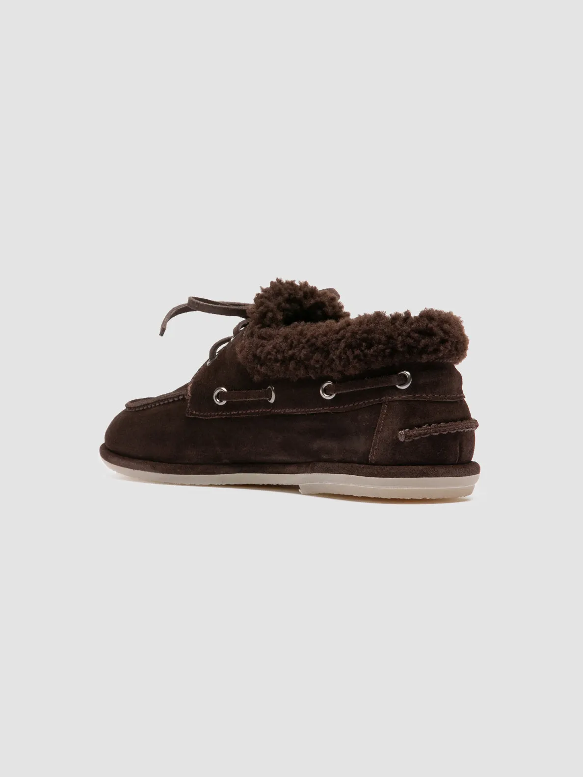 Trend Hot Stone Grip LOVE 103 - Brown Suede Boat Shoes