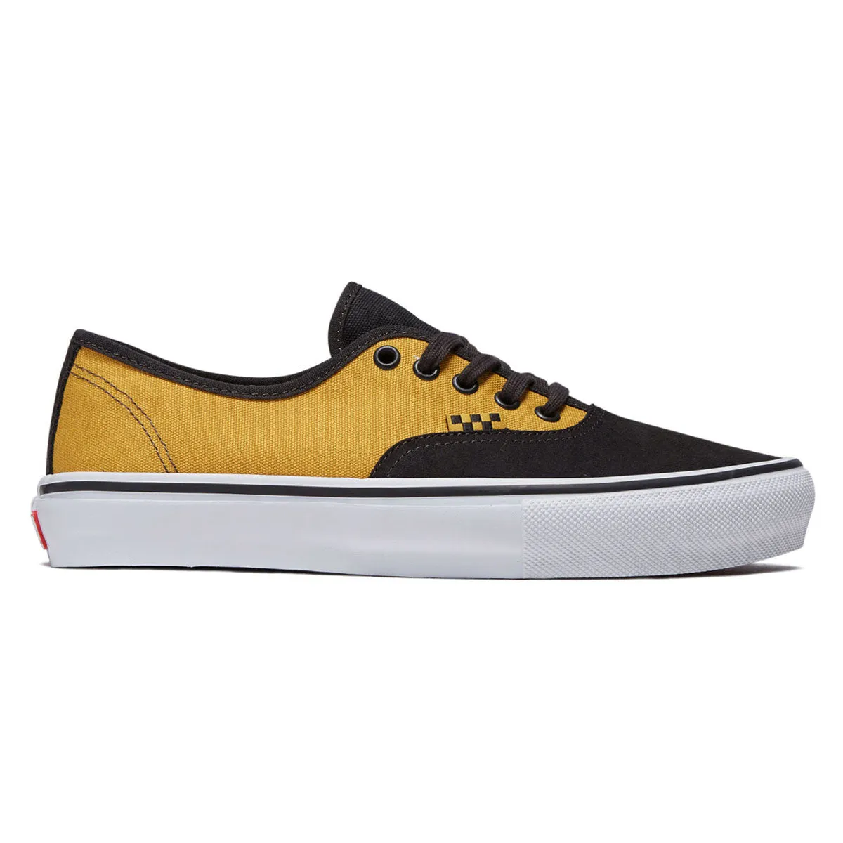 Grip Ease Vans Skate Authentic Shoes - Fade Black/Mustard