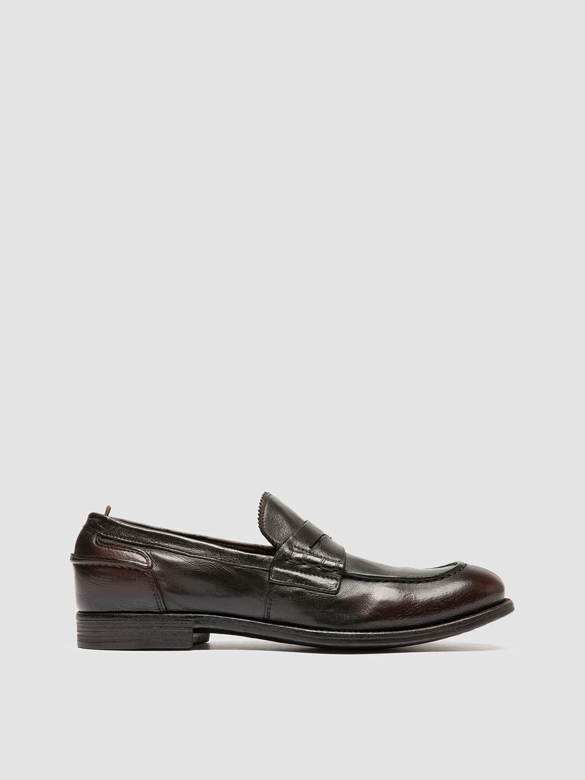 CHRONICLE 144 - Brown Leather Penny Loafers All Sure Suede Loafers