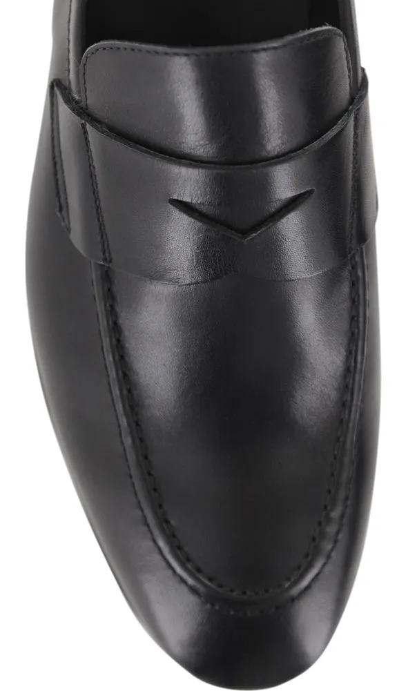 Mountain Path Soft Soles Fiori Di Lusso Black Penny Loafers