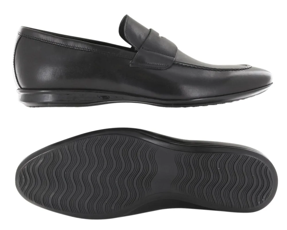 Clear Lane Fiori Di Lusso Black Penny Loafers
