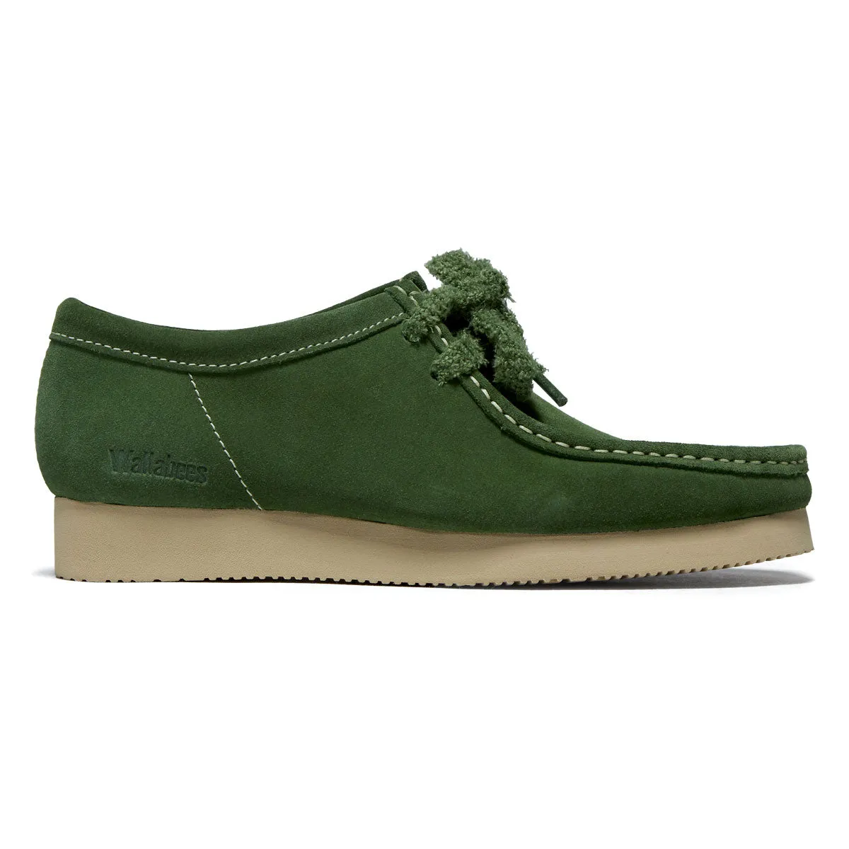 Streetwear Clarks Wallabee 2604 Shoes - Green Suede
