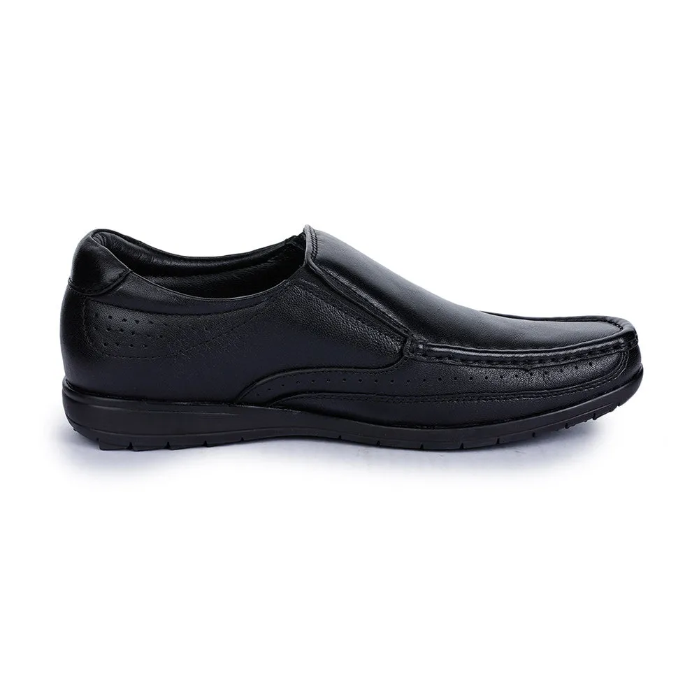 Healers Formal (Black) Slip-On Loafers Shoes For Men FL-1415 By Liberty Relax Mode True Hold