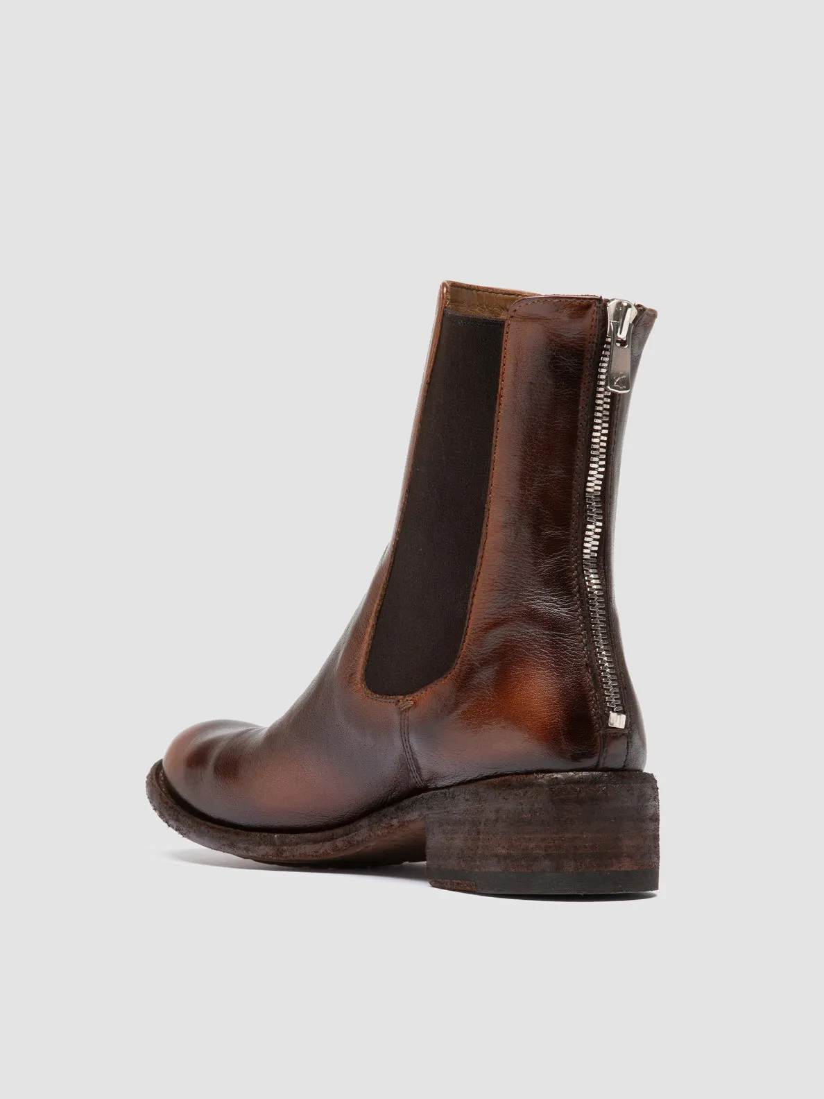 Gym LISON 017 - Brown Leather Chelsea Boots