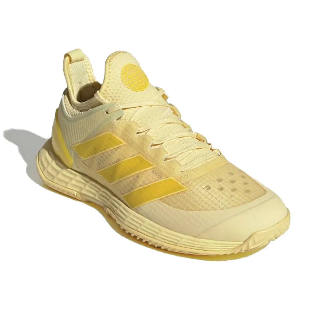 Comfort Trail Elastic Band adidas Adizero Ubersonic 4 Tennis Shoes (Ladies) - Almost Yellow/Impact Yellow