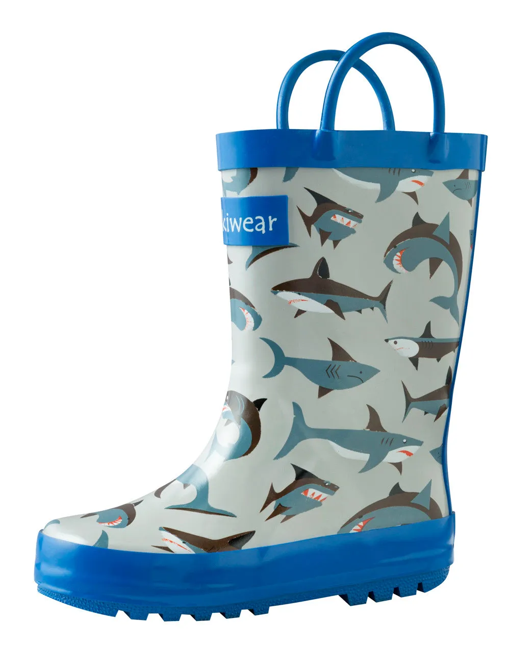 Trendy Look waterproof boots Shark Frenzy Loop Handle Rubber Rain Boot