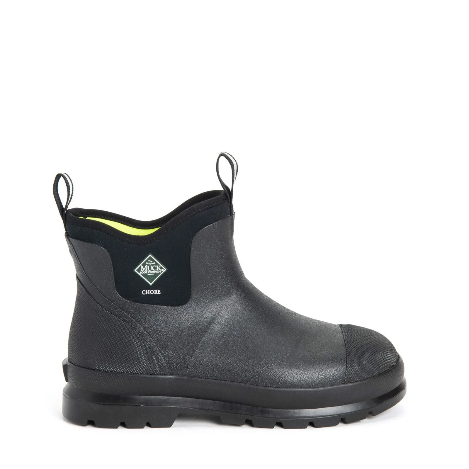 Muck Boots Mens Chore Classic Chelsea Black Heavy Weather Boot easy to remove