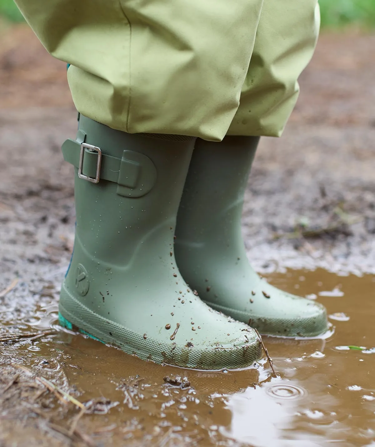 Comfort Cushion Easy Slip Rain Boot - Pine