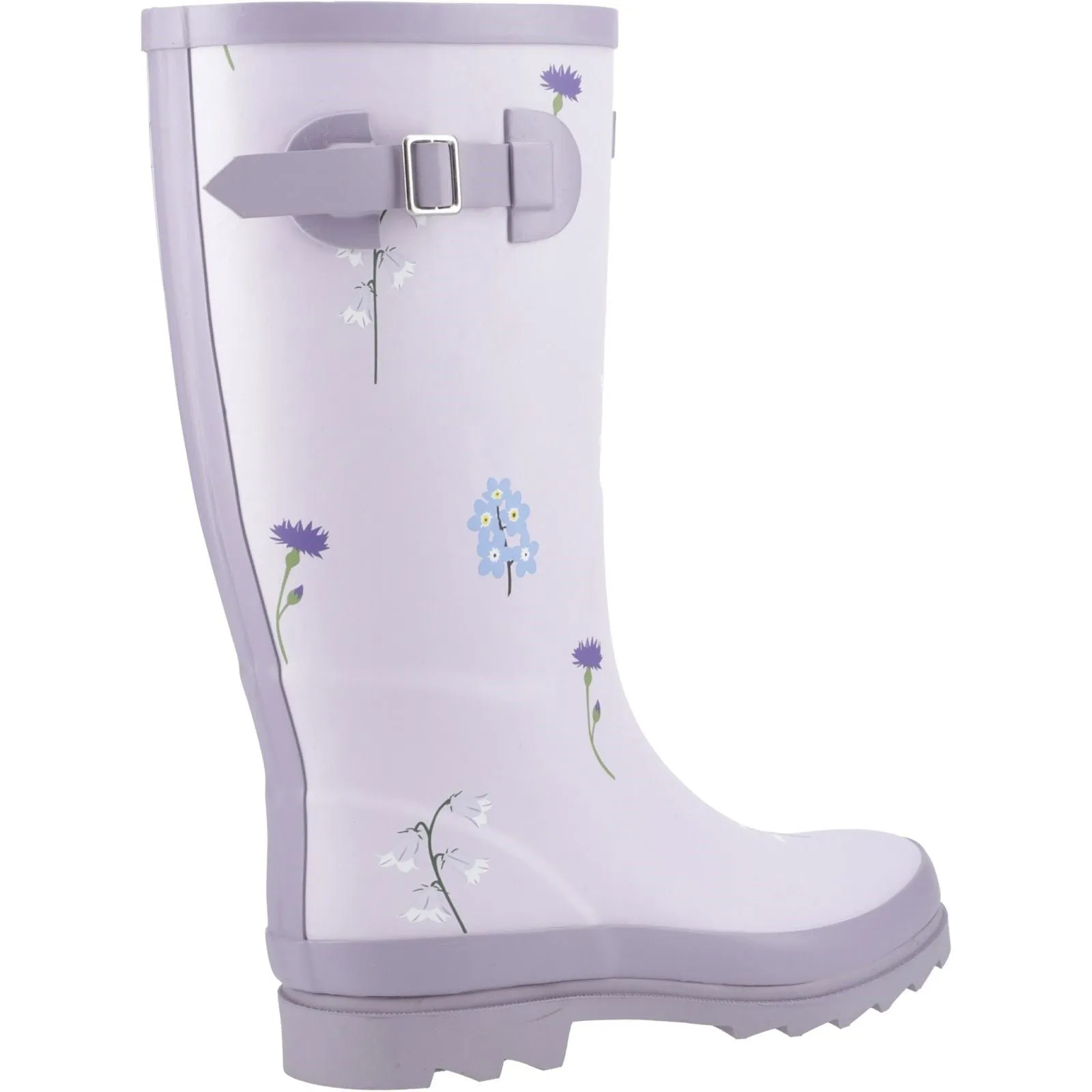 Cotswold Womens Wildflower Tall Wellingtons Lilac Heavy Weather Protection Quick Fit Walk