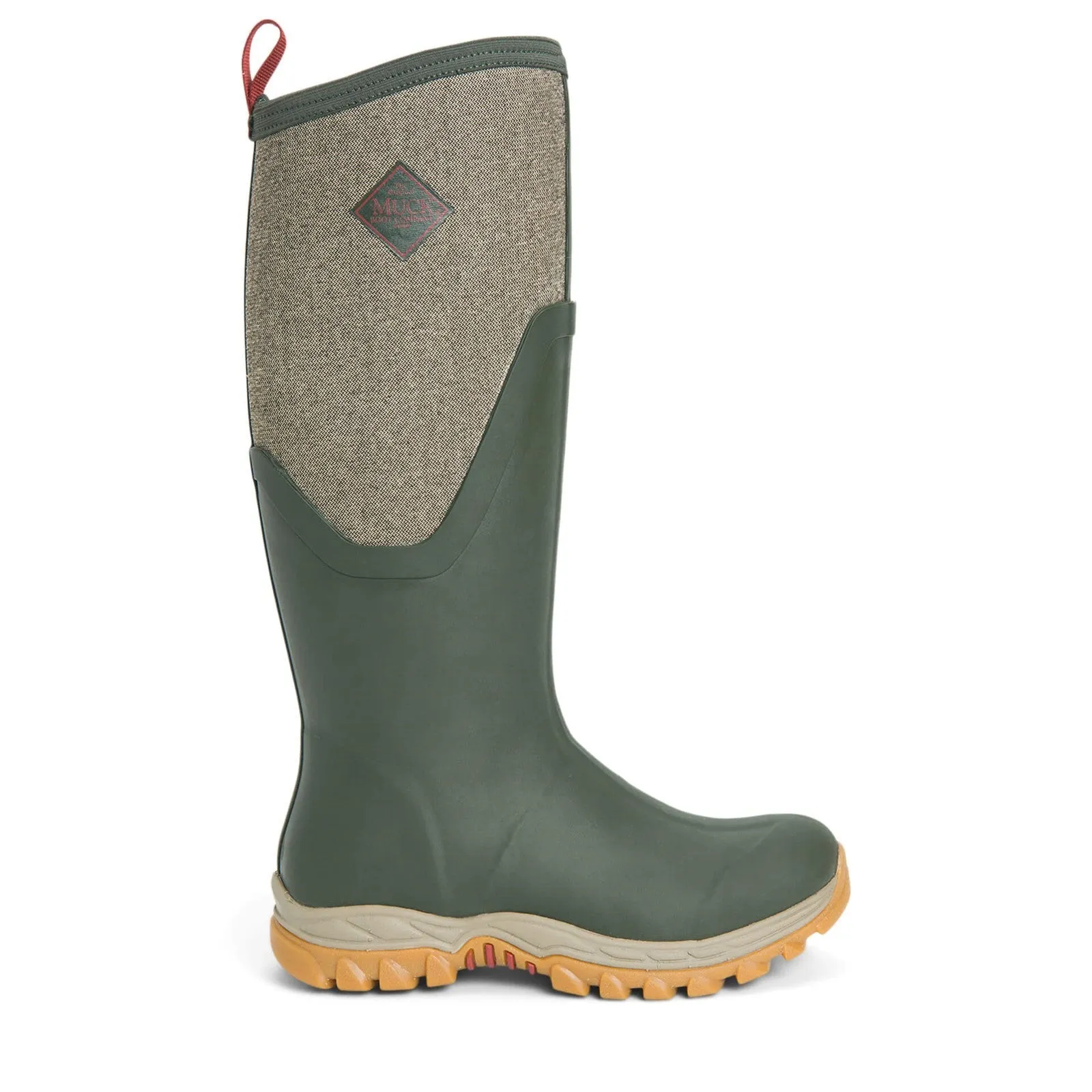 All Terrain Boots Good Grip Muck Boots Womens MB Arctic Sport II Tall Wellingtons Olive