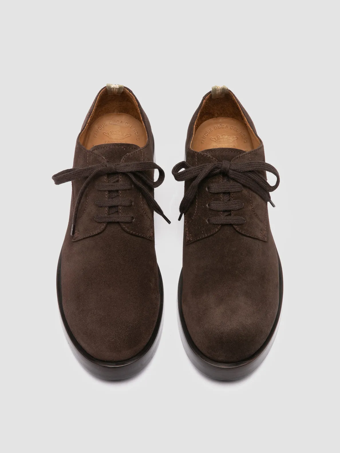 BULLA 001 - Brown Suede Derby Shoes Flexible Walk