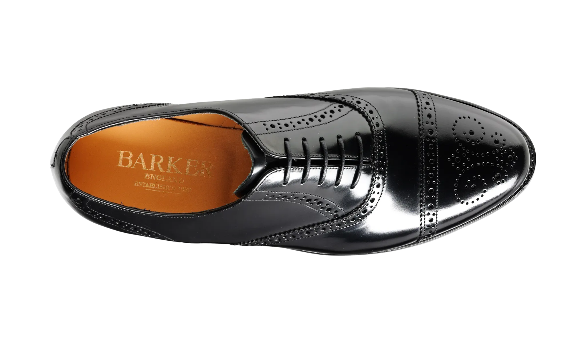 Alfred - Black Hi-Shine - Barker Shoes Rest of World