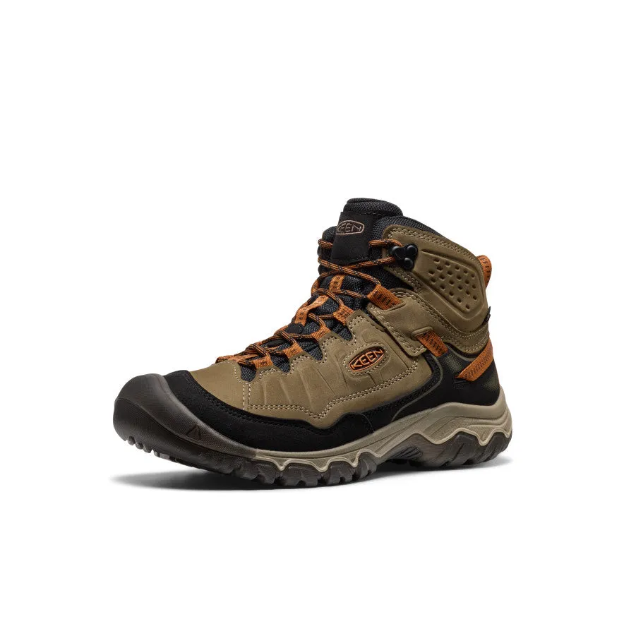 Men's Targhee IV Waterproof Hiking Boot  |  Sea Turtle/Roasted Pecan Stable Footing Wet Trail