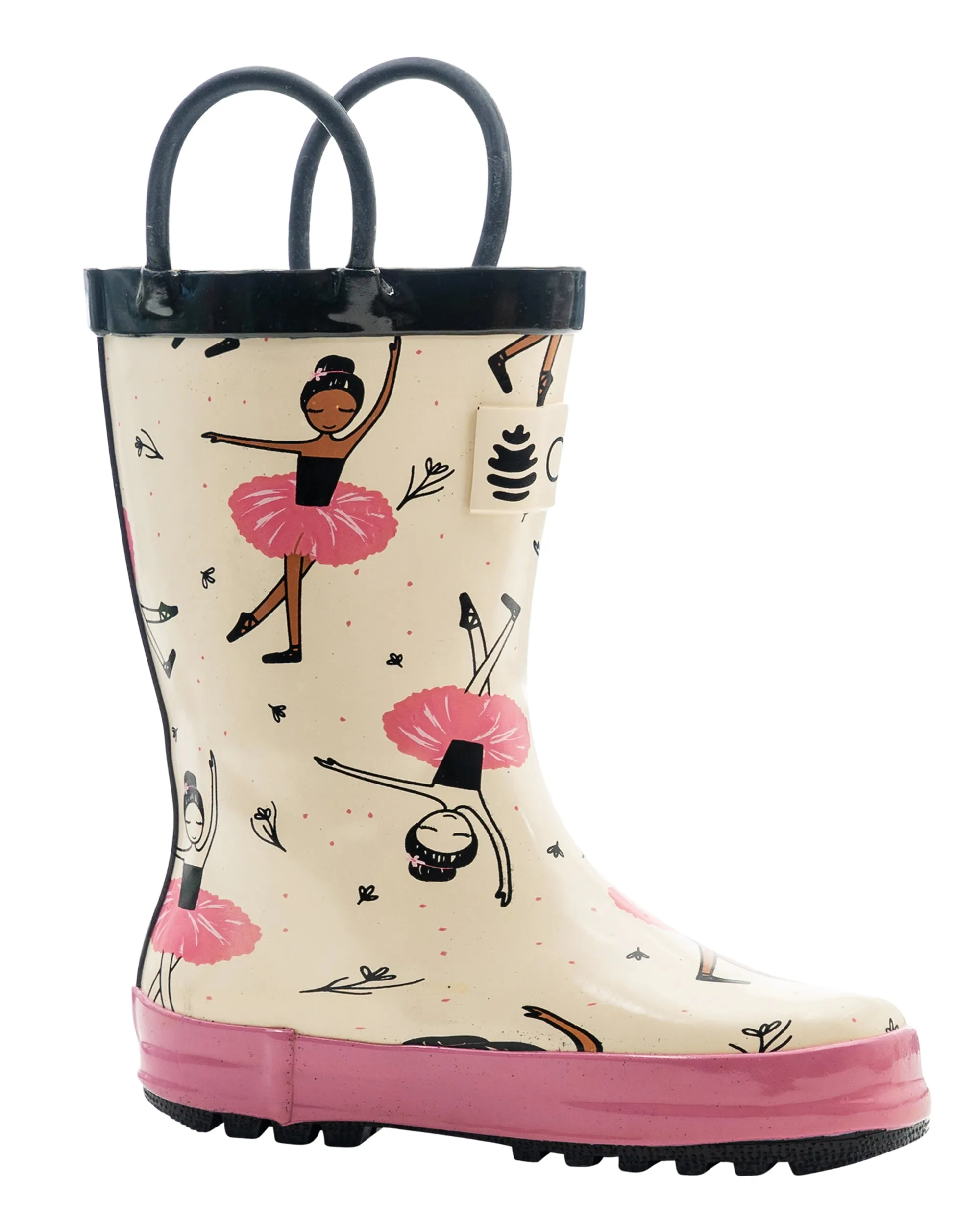 All Terrain Walk Trendy Walk Beautiful Ballerina Loop Handle Rubber Rain Boots