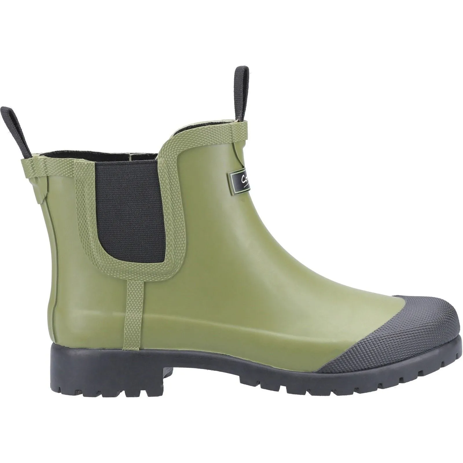 Cotswold Womens Blenheim Waterproof Ankle Boot Green Slip On Style All Terrain Walk