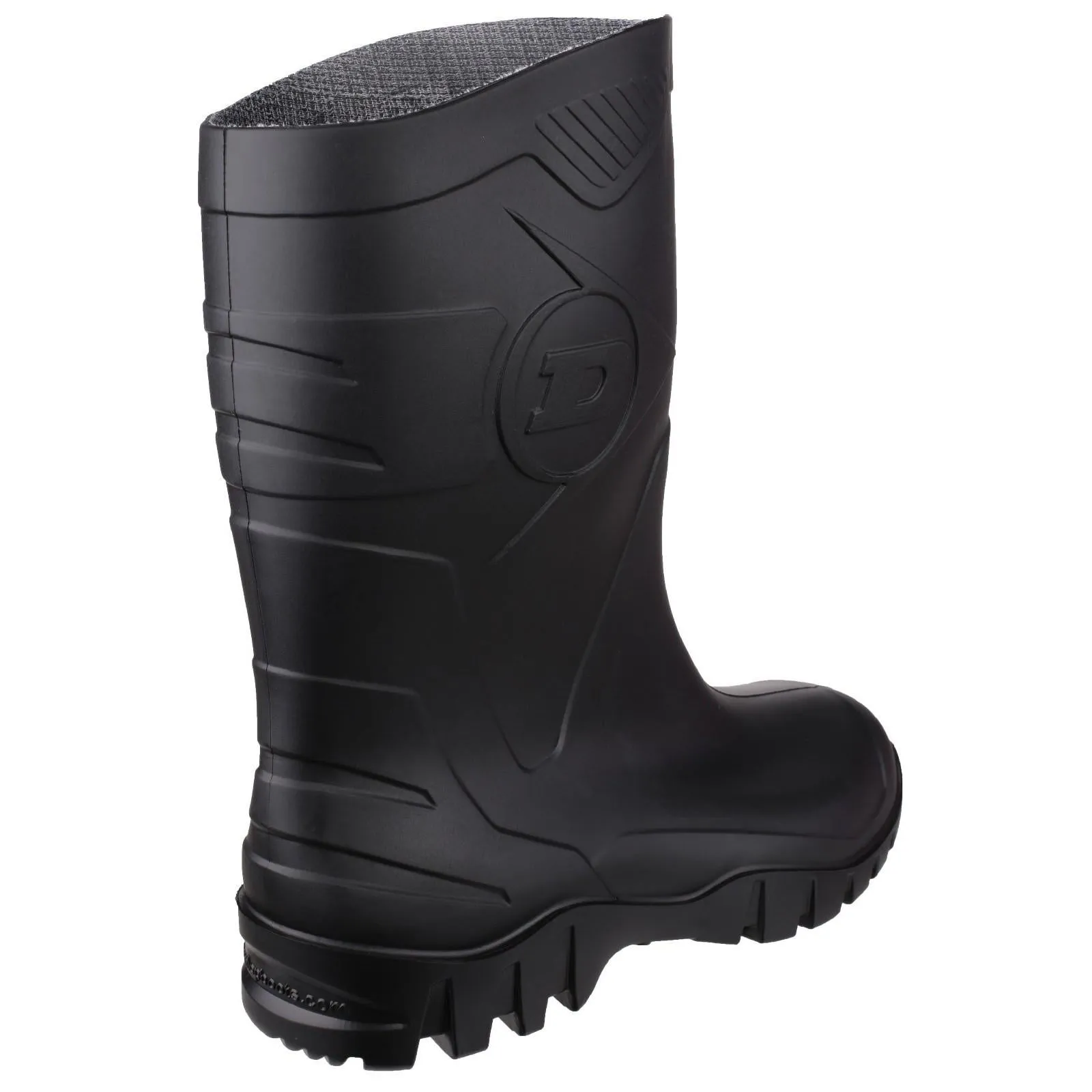 Comfort Cushion Slip On Style Dunlop Mens Dee Calf Length Wellington Black