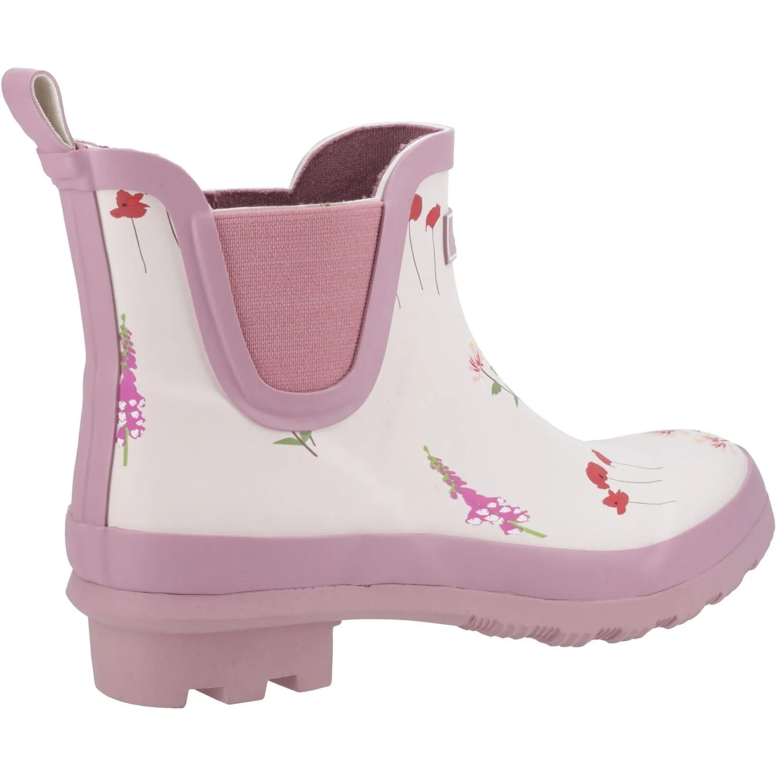 Cotswold Womens Wildflower Ankle Wellingtons Pink Durable Walk Boots